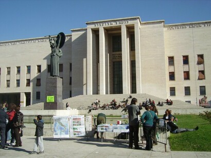Veduta esterna dell'Università La Sapienza