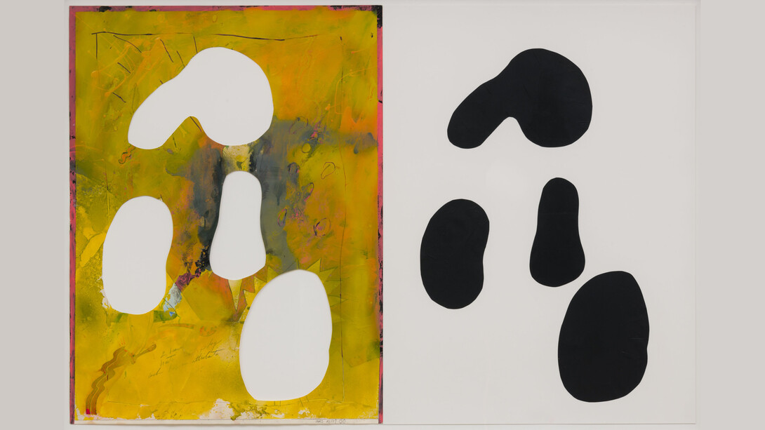 Mike Kelley, Untitled (Collages 1974-2011), 1974-2011, Mixed media and collage on paper, 2 parts: 61 x 45.7 cm /24 x 18 in. each. Photo: Jeff McLane © Mike Kelley Foundation for the Arts. All Rights Reserved/VAGA at ARS, NY, Courtesy the Foundation and Hauser & Wirth.
