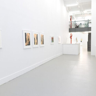 Curtice Taylor, Vintage underwater nudes, exhibition view. Courtesy of CLAMP