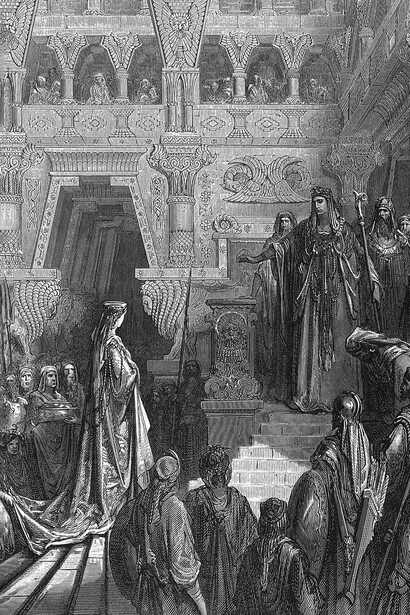 Gustave Doré, Salomón recibe a la reina de Saba