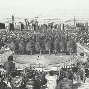 Max Peintner, L'indomìta forza d'attrazione della natura, 1970-71, matita su carta