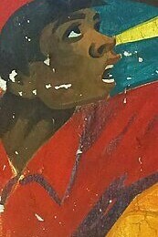 "Por la democracia, el trabajo y la soberanía nacional", mural, José Hernández Delgadillo