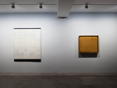 Heinz Mack, Installation view at Olivier Malingue, June 2018. Courtesy of Olivier Malingue Ltd. Photo: Plastiques Photography