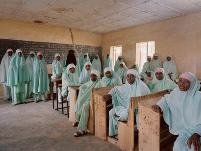 Kulliyatu Turasul Islamic Secondary School, Kano, Nigeria. Senior Islamic Secondary Level 2, Social Studies. June 26th, 2009. From the series Classroom Portraits 2004-2015 © Julian Germain
