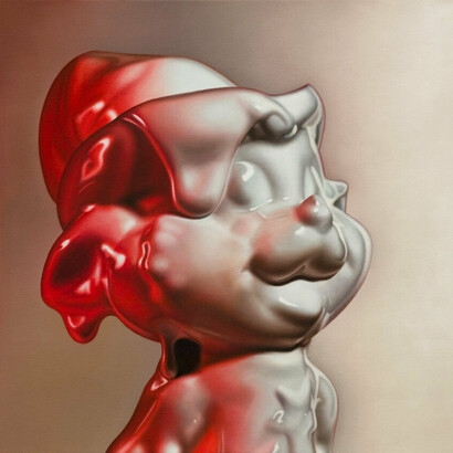 Milazzo Sabrina, Lupetto, 2021, olio su lino, 60x60 cm