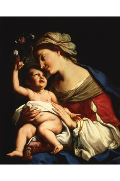 Elisabetta Sirani, Virgin and Child, 1663; Oil on canvas, 34 × 27 1/2 in.; National Museum of Women in the Arts, Washington, D.C., Gift of Wallace and Wilhelmina Holladay; Conservation funds generously provided by the Southern California State Committee of the National Museum of Women in the Arts