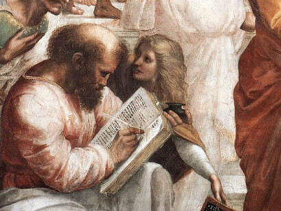 Pitagora, Raffaello, Scuola di Atene, particolare