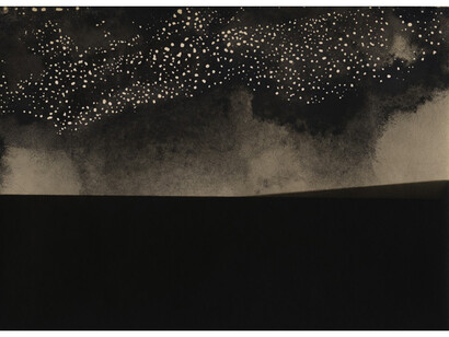 Alison Rossiter, From the series Landscapes, Defender Argo, expired September 1911, processed, 2014, Gelatin Silver Print, Unique © Alison Rossiter, Courtesy Yossi Milo Gallery, New York