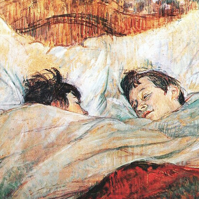 Toulouse Lautrec, A letto, olio su tela (1892), Museo d'Orsay, Parigi