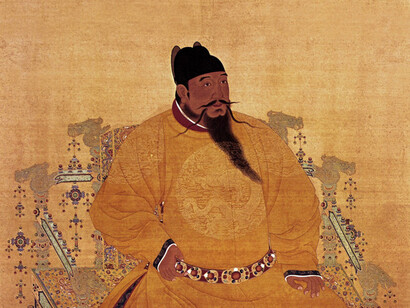 Portrait of the Yongle Emperor wearing a dragon robe
