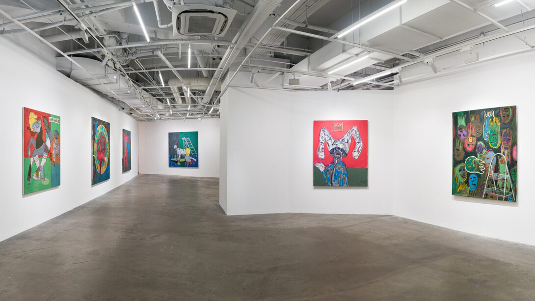 Gresham Tapiwa Nyaude, Alter ego, exhibition view. Courtesy of Vanguard Gallery