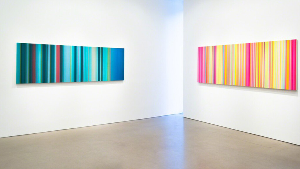 Tim Bavington, Exhibition view. Courtesy of Morgan Lehman Gallery