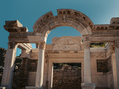 Ruinas de un templo de inspiración griega en Turquía