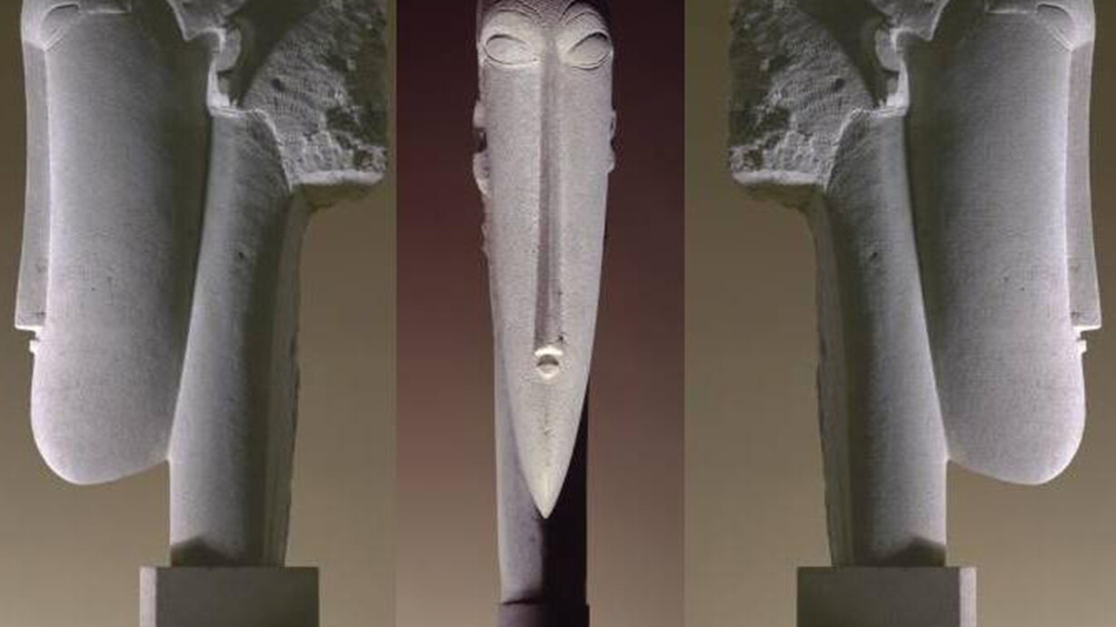 Amedeo Modigliani, Testa di fronte e di profilo