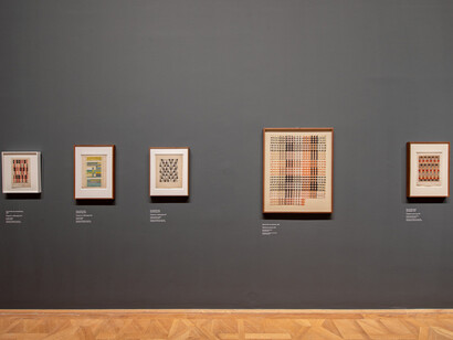 Anni Albers, Constructing textiles, ausstellungsansicht. Mit freundlicher genehmigung des Lower Belvedere