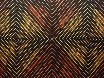 Gordon Bennett, Number Nine, 2008, acrylic paint on linen, Tate and the Museum of Contemporary Art Australia, purchased jointly with funds provided by the Qantas Foundation 2016, image courtesy Museum of Contemporary Art Australia and Milani Gallery, Brisbane © The Estate of Gordon Bennett, 2016, photograph: Carl Warner