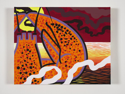 Sam Friedman, Happy Place (04), 2013, Acrylic on canvas, 16 x 20 inches, 40.6 x 50.8 cm