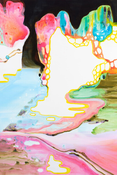 John Kørner, Lido lagoon, 2024–2025. Courtesy of Victoria Miro Gallery