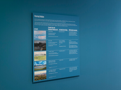 Air quality: the influence of Smog on european modernism, exhibition view. Courtesy of the Baltimore Museum of Art