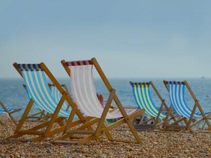 The Seaside: a joyful sunny day 