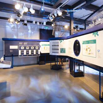 Aquaculture, farming the waters, exhibition view. Courtesy of Ingenium. The Canada Agriculture and Food Museum