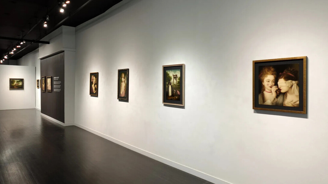 Stephen Mackey, The angel of evening, exhibition view. Courtesy of Arcadia Contemporary