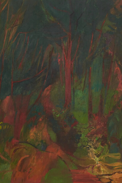 Soumya Netrabile, The gates, 2024. Courtesy of Rachel Uffner Gallery