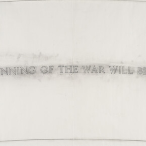 Jenny Holzer, Survival: the beginning of the war..., 1989-2024. Courtesy of Sprüth Magers Gallerys