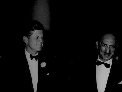 Kennedy com Maomé Zair Xá, rei do Afeganistão entre 1933 e 1973