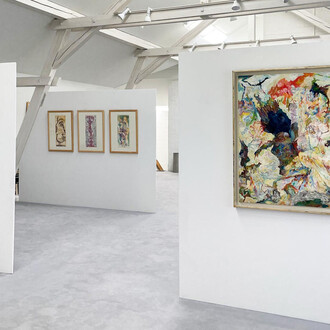 Ursula and Bernard Schultze, Panta rhei (Everything flows), exhibition view. Courtesy of Galerie Henze & Ketterer