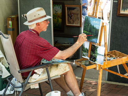 Art Fair on the Square, past edition, exhibition view. Courtesy of Art Fair on the Square