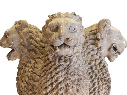 The most unforgettable statue in the Sarnath Museum is that of the "Lion capital", India’s national emblem