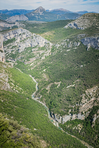 Vista delle montagne dell'Alta Provenza, Francia