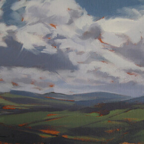 Tracey Quinn, Study Antrim Coast, oil on canvas on board, 20 x 25 cm