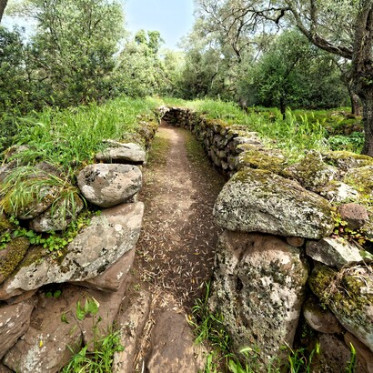 Area archeologica del santuario nuragico di Santa Cristina, Paulilatino, Oristano, Italia. Foto di Holger Uwe Schmitt