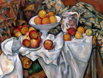 Paul Cézanne, Natura morta con mele e arance ("Nature morte aux pommes et aux oranges"), 1899, Musée d'Orsay, Parigi, Francia