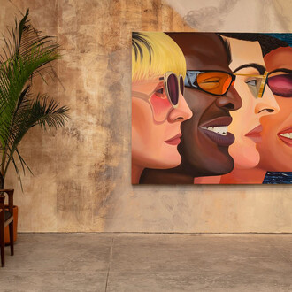 Dalton Gata, La fiesta y las fieras, vista de exhibición. Cortesía de Galería OMR 