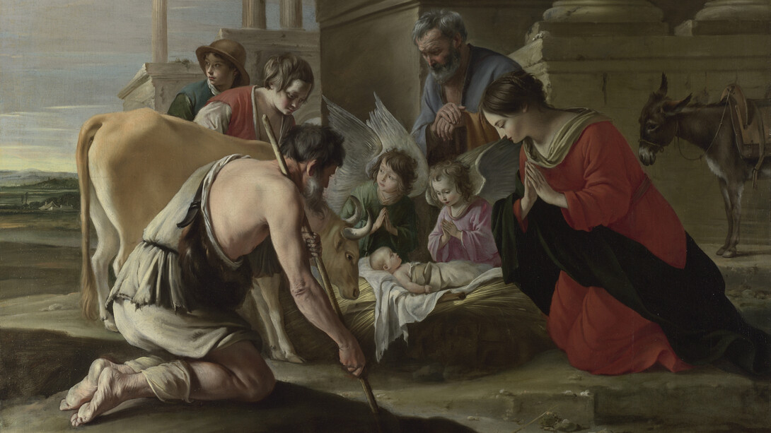 Brüder Le Nain, Die Anbetung der Hirten, um 1640, Öl auf Leinwand, 109,2 x 138,7 cm, The National Gallery, London, NG 6331, © The National Gallery, London