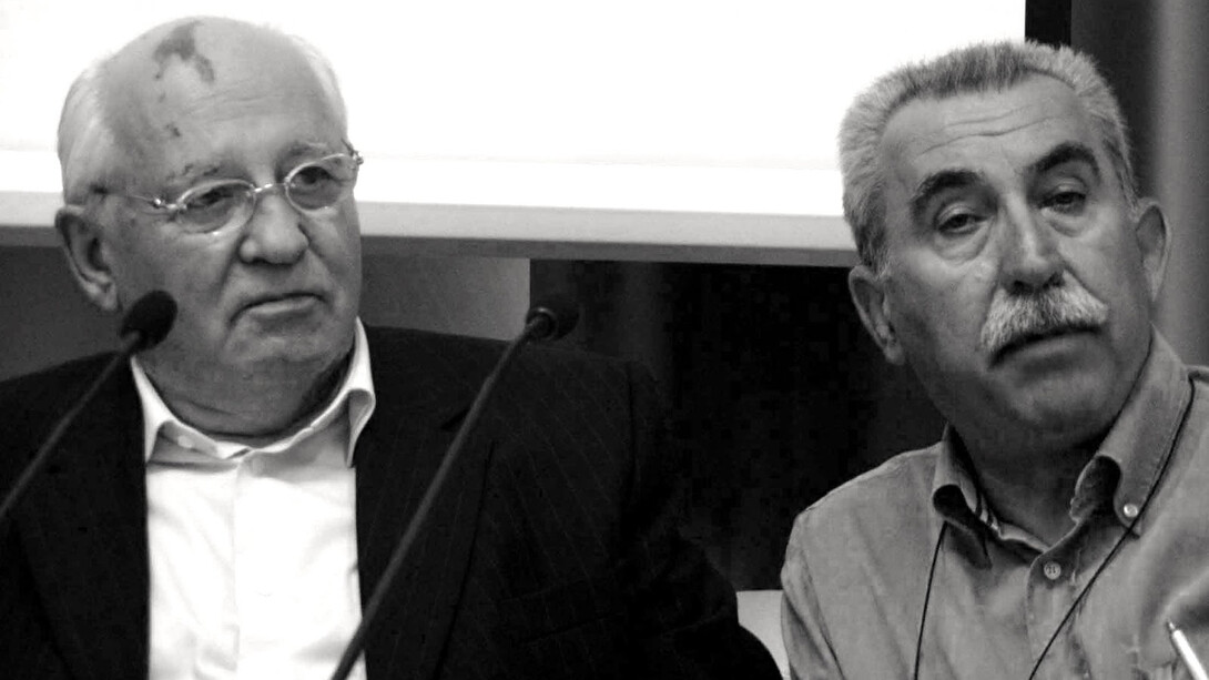 Mikhail Gorbaciov e Giulietto Chiesa
