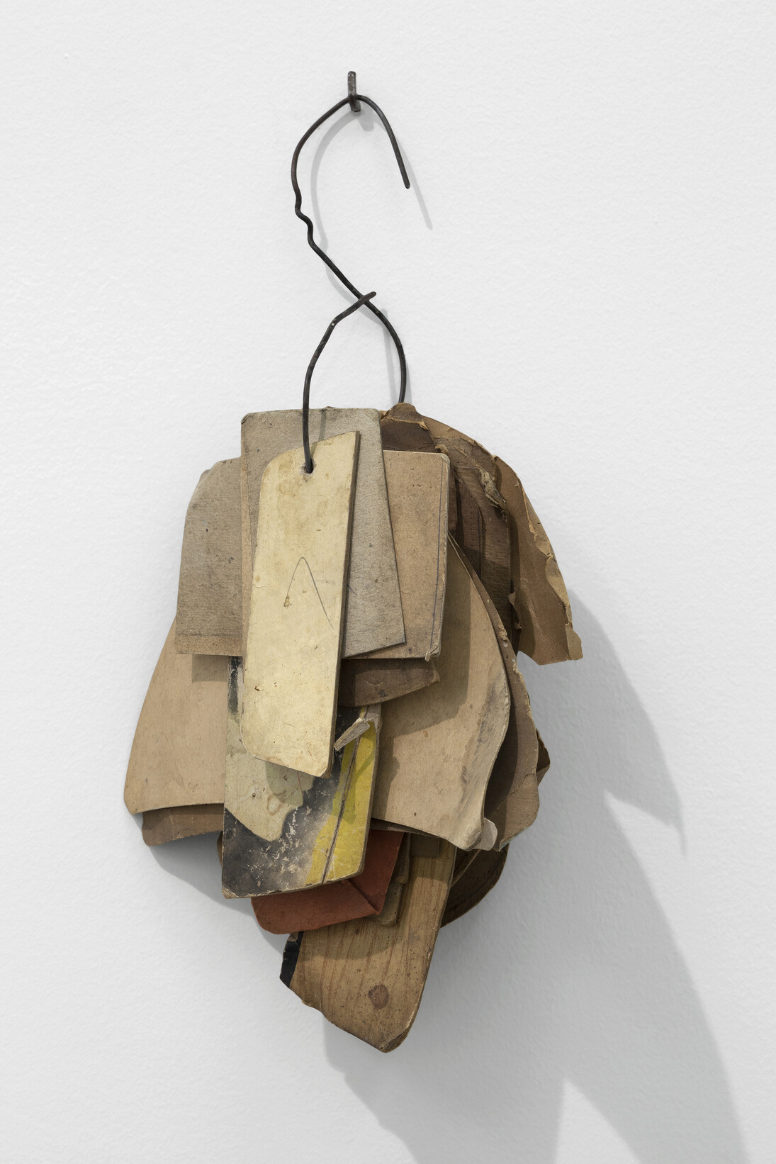 Gabriel Orozco, Shoe Templates, 2014, Cardboard, wire, 15 x 9 x 4 1/2 in. (38.1 x 22.9 x 11.4 cm)