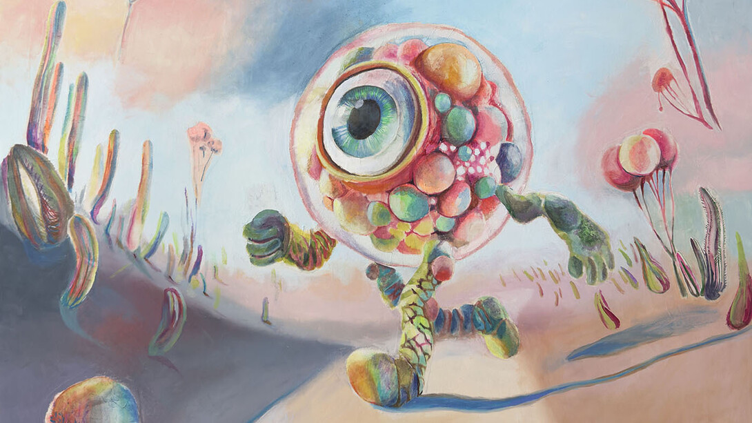 Seongmin Yoo, Rolling eye. Courtesy of Corey Helford Gallery 