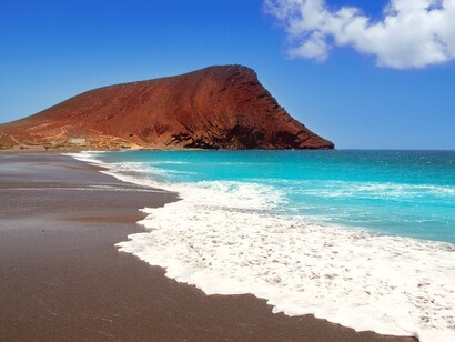Tenerife. Reserva natural especial de Montaña Roja, al sur de la isla