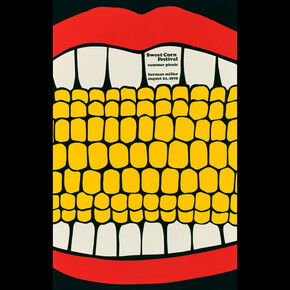 Stephen Frykholm, Herman Miller Summer Picnic poster, 1970; San Francisco Museum of Modern Art, gift of Stephen Frykholm and Nancy Phillips; © Stephen Frykholm; photo: Katherine Du Tiel