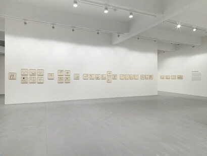 Philip Guston, Laughter in the Dark, Exhibition view. Courtesy of Hauser & Wirth