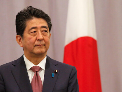 Japanese prime minister Shinzō Abe during his visit in NYC