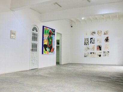 Postcards from America, exhibition view. Courtesy of Celaya Brothers Gallery
