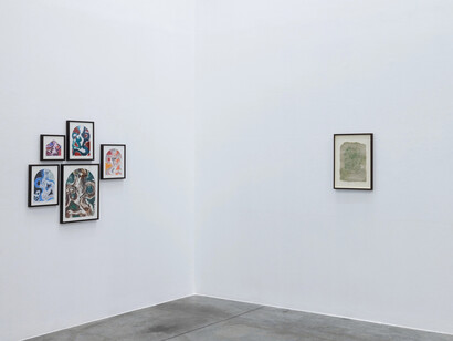 Various artists, The two walks, exhibition view. Courtesy of CARBON 12