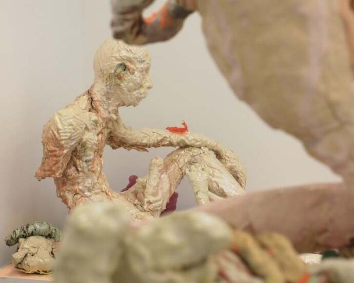 Meghan Smythe, Exhibition view. Courtesy of Mark Moore Gallery 