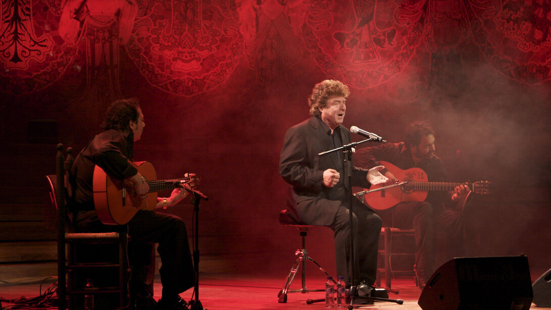 Enrique Morente, en un concierto ofrecido en Barcelona en 2011