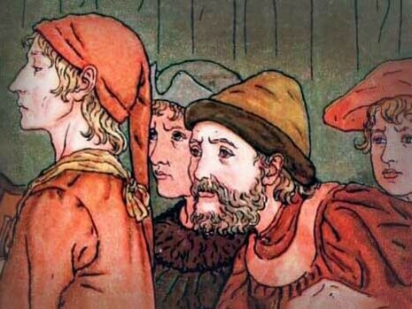 Il pifferaio con la sua melodia fa un incantesimo